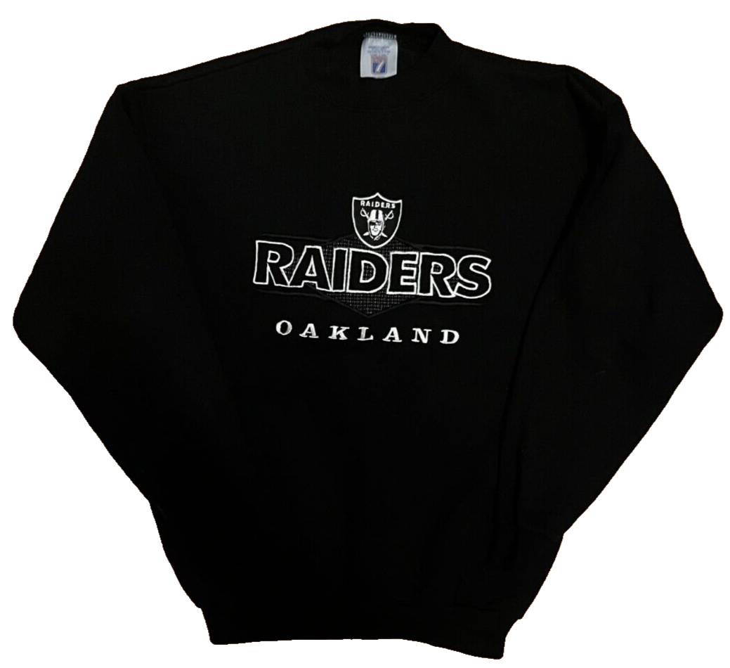 Vintage Oakland Raiders Presentation Pullover Sudadera Logo 7 Sweatshirt Size M