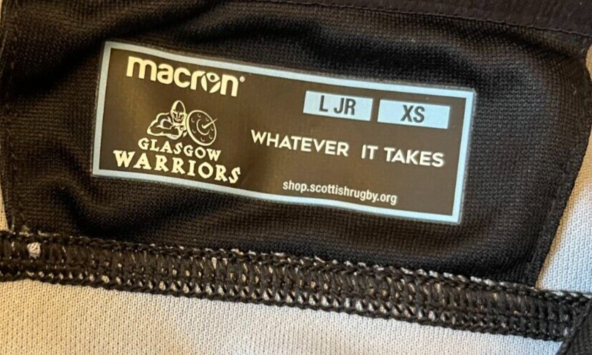 Glasgow Warriors 2018 2019 Rugby Jersey Home Shirt Macron Size Men XS