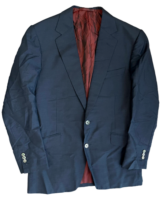 Thom Sweeney Blazer & Waistcoat Suit Men Navy CHECK MEASURMENTS
