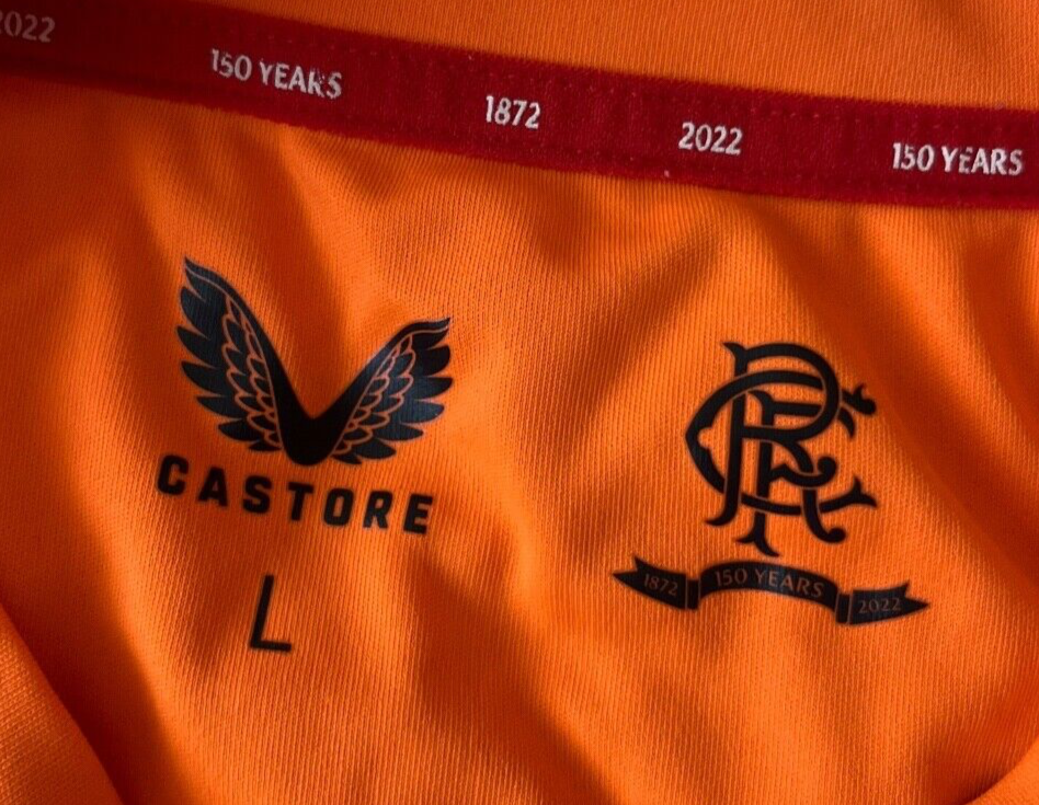 Glasgow Rangers Jersey 2021 2022 Pre Match Shirt Castore Football Soccer Men L