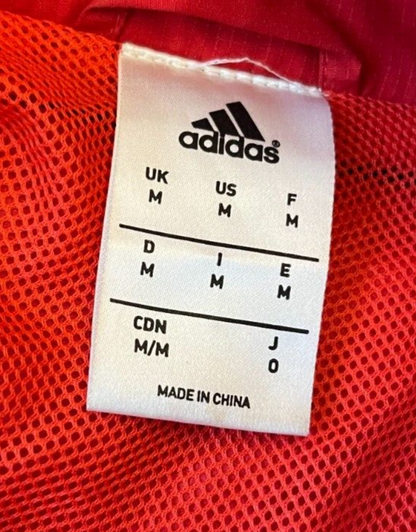 Munster Rugby Training Presentation Jacket Adidas Windbreaker Size Men M