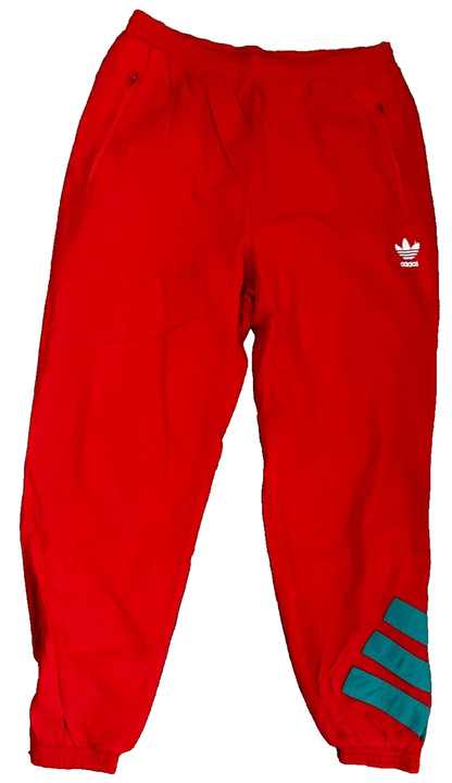 Vintage Adidas 90s Red Sweat Pants Trousers Men's Size XL Y2K Check Measurments