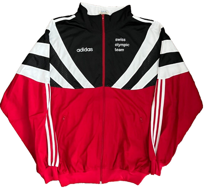Vintage Switzerland Olympic Team Adidas Track Suit Jacket Pants Size Men L