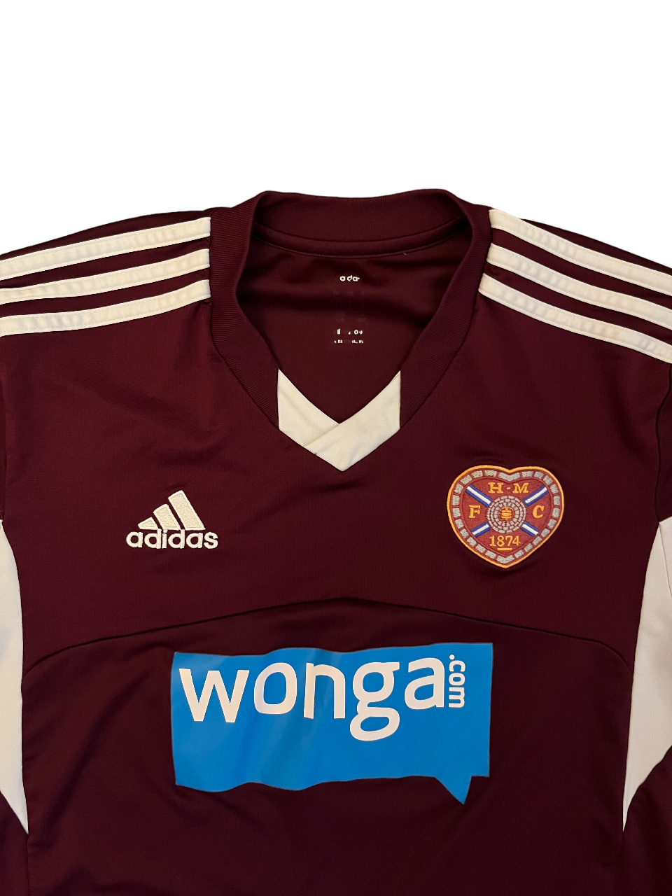 Heart of Midlothian Jersey 2013 2014 Home Shirt Adidas Football Size Men L
