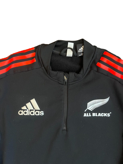 New Zealand All Blacks Training Jacket 1/4 Zip Rugby Adidas Size Men M