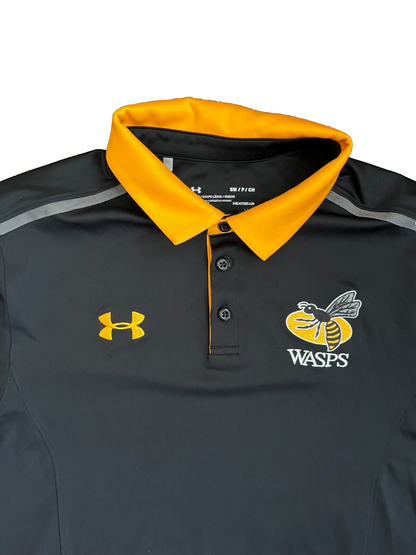 London Wasps Rugby Union Training Polo Shirt Jersey Under Armour Size Men S
