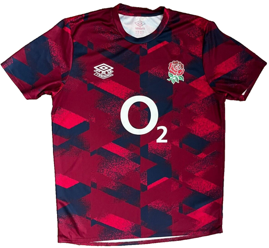 England Rugby Pro Training Shirt Jersey Umbro Camiseta Trikot Mailot Size Men L