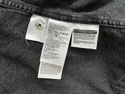 Levi's Strauss Button Up Shirt Denim Cotton Gray Men Size S