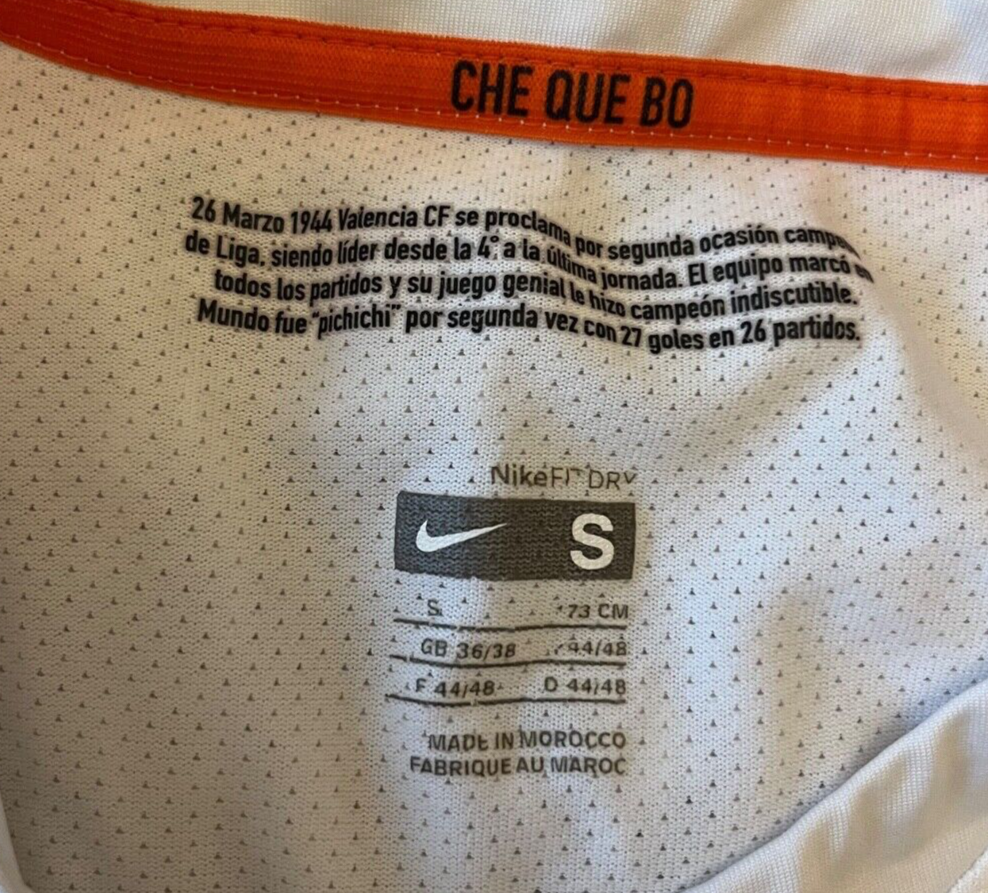 RARE Valencia Jersey 2008 2009 Home Shirt Nike Long Sleeve Football Men Size S