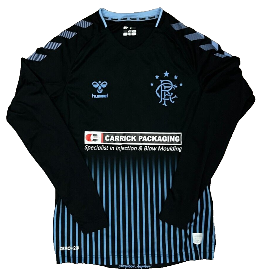 Glasgow Rangers 2019 2020 B Team Away Shirt Jersey Hummel Camiseta Player Issue