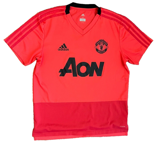 Manchester United Jersey 2018 2019 Training Shirt Football Adidas Size Men M