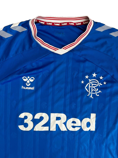 Glasgow Rangers Jersey Home Shirt 2019 2020 Hummel Size Men 2XL