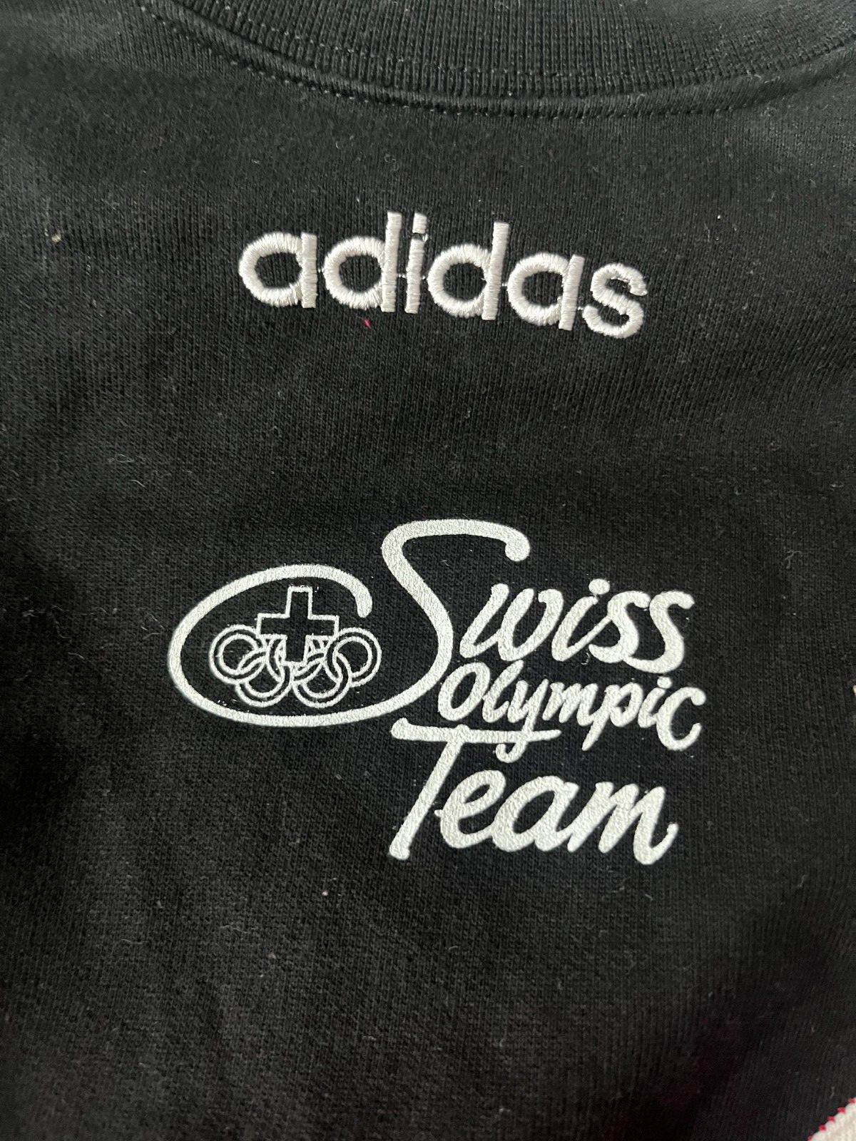 Vintage Switzerland Olympic Team Y2K Sweater Pullover Sudadera Adidas Size Men L