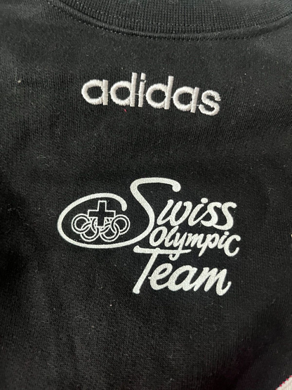 Vintage Switzerland Olympic Team Y2K Sweater Pullover Sudadera Adidas Size Men L