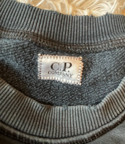 C.P Company Sweater Pullover 100% Cotton Sweatshirt Washed Gray Size Men XXL