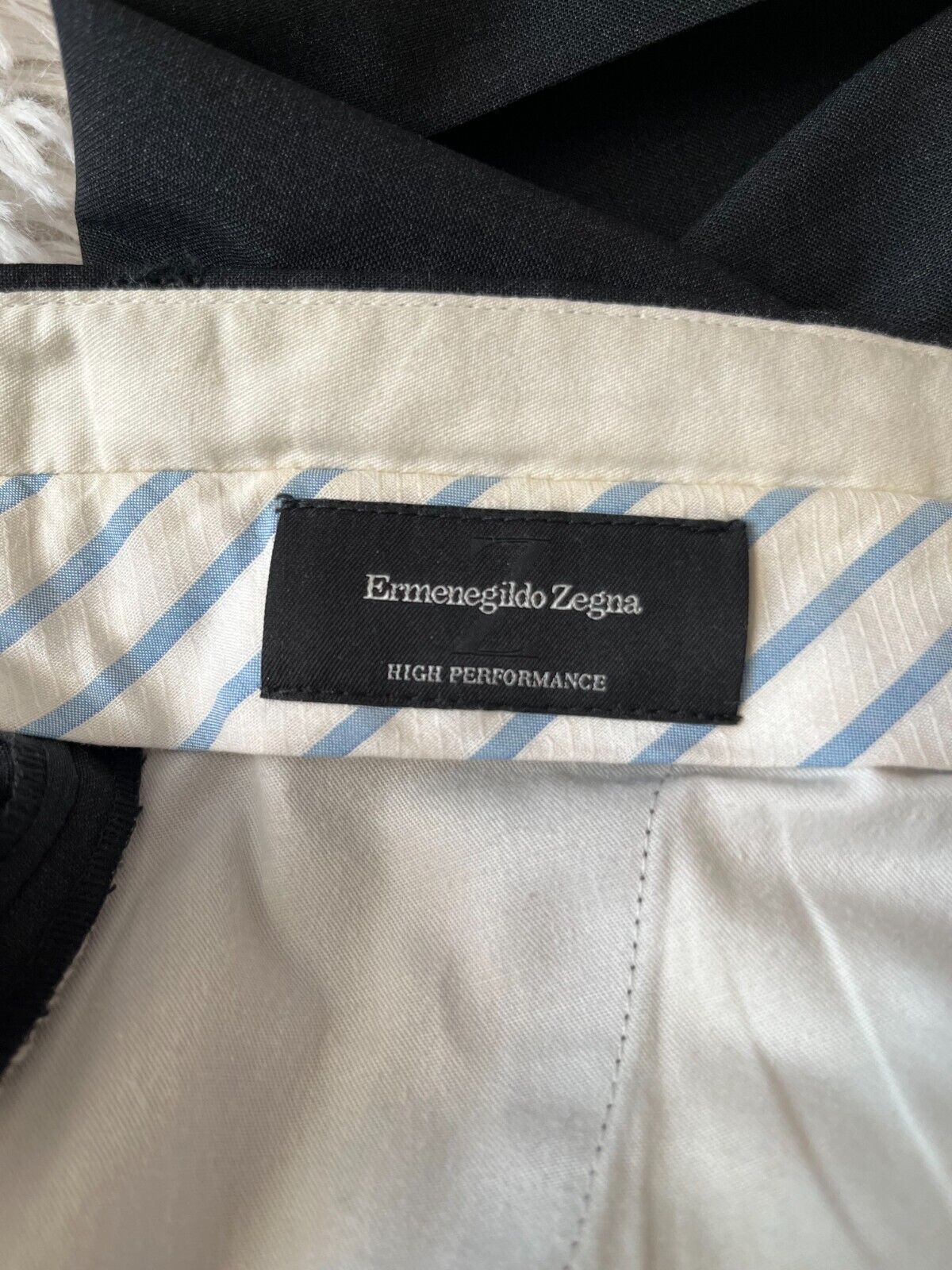 Ermenegildo Zegna High Performance Full Suit Blazer Pants Black Wool Men Size 52