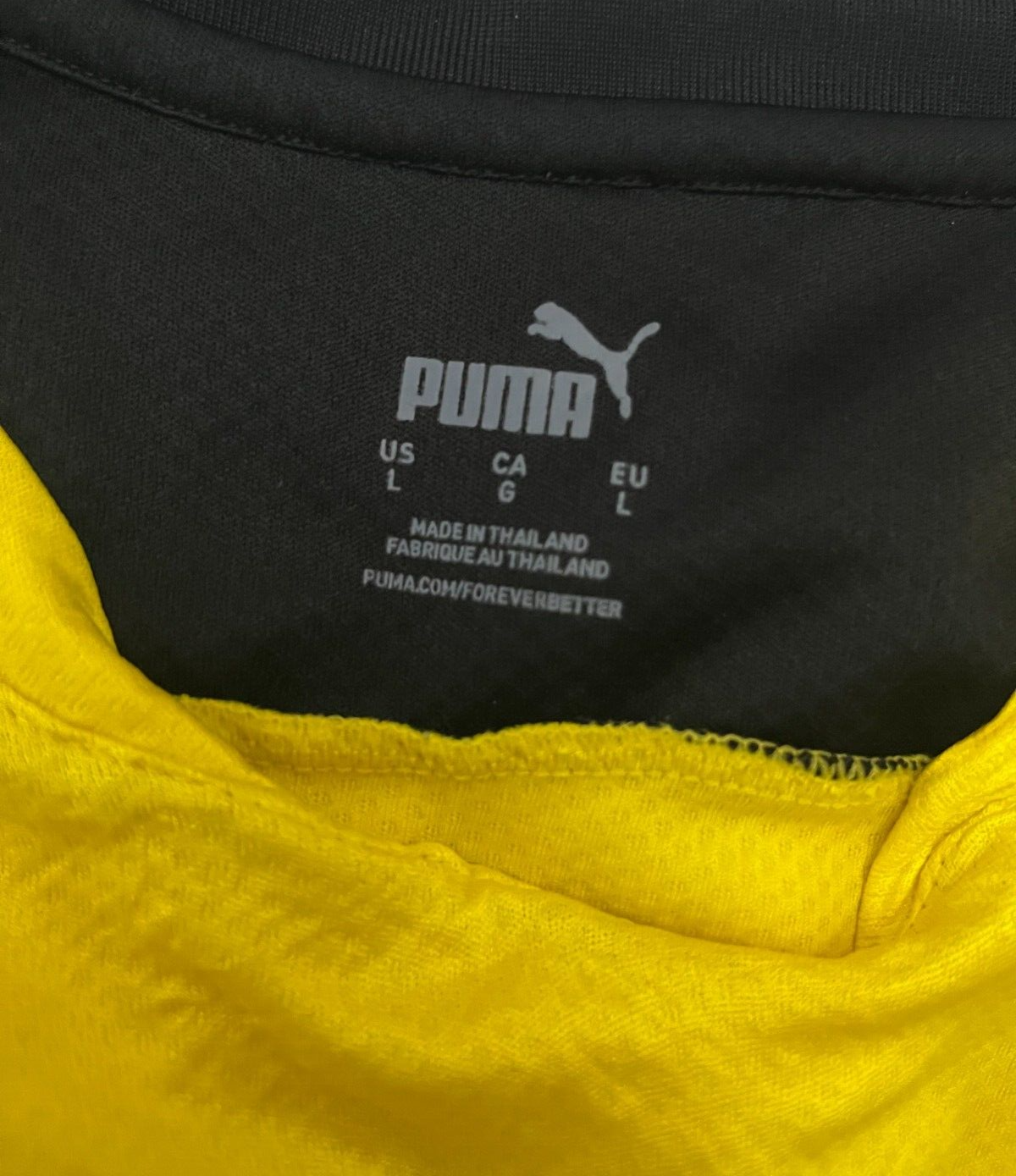 Borussia Dortmund 2021 2022 Home Shirt Jersey Puma Camiseta Trikot Mailot Size L