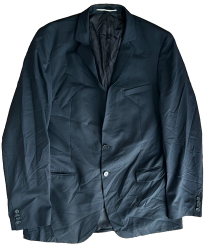 Karl Lagerfeld Blazer Suit Jacket Black Wool Elastane Size Men 110