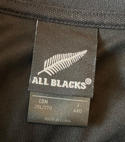 New Zealand Rugby All Blacks Jersey Training Polo Shirt Adidas Size Men 2XL