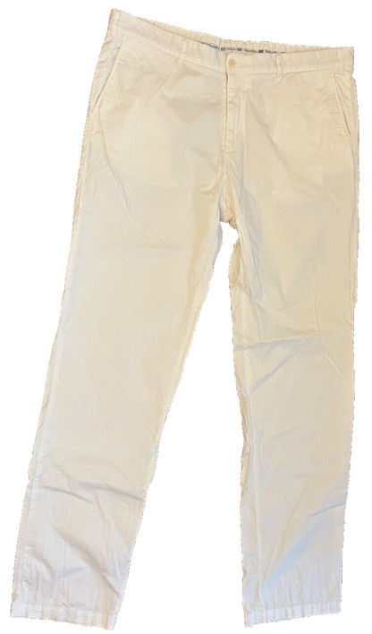 Paul Shark Yachting Pants Men Stretch White Cotton Trousers Check Measurements