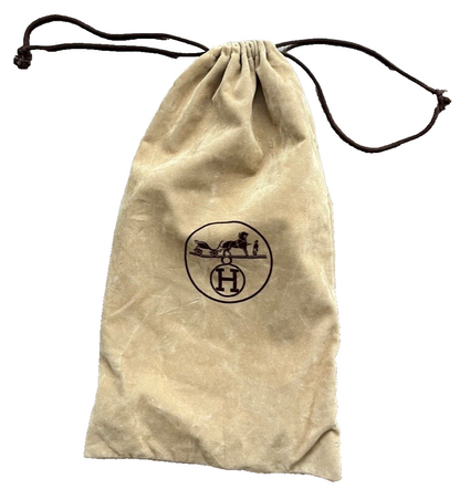 Vintage Hermes Dust Bag Beige Sand For Heels Sandals