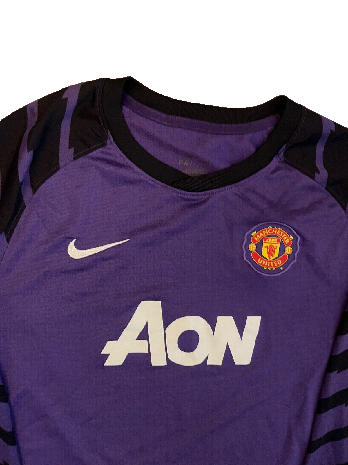 Manchester United Jersey 2010 2011 Goalkeeper Home Shirt Nike Football Youth XL