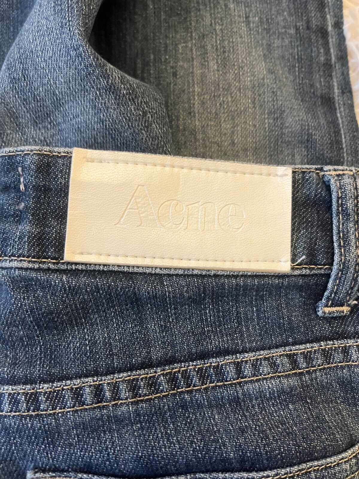 Acne Studios Jeans Hex Pure Women Size 25/32 Denim Pants Straight Leg Skinny