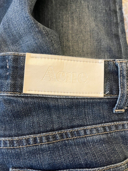 Acne Studios Jeans Hex Pure Women Size 25/32 Denim Pants Straight Leg Skinny