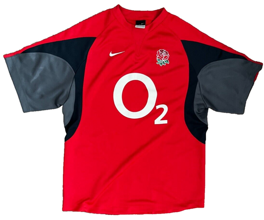 England Rugby Training Shirt Jersey Nike Camiseta Mailot Size Men L
