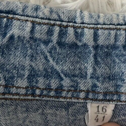 Vintage 70s (1973) Levi's Snap Long Sleeve Denim Shirt Size Men L White Tab
