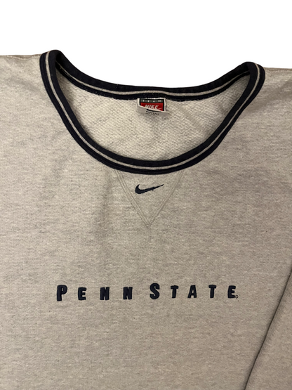 Vintage 90s Penn State NCAA Sweater Nike Sweatshirt Pullover Men Size 2XL
