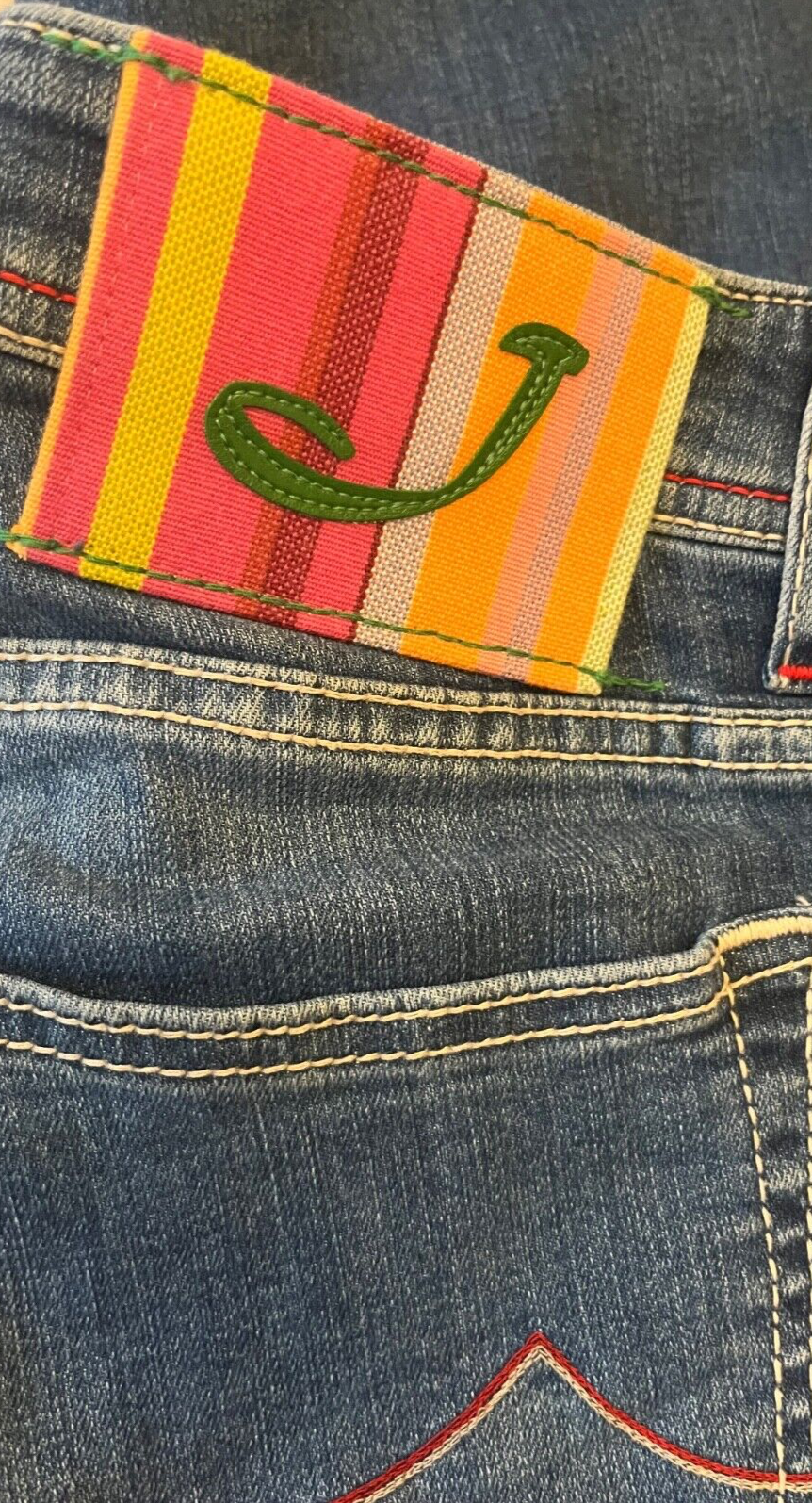 Jacob Cohen Tailored Jeans 622 Size Men 34 Blue Denim Straight Made in Italy