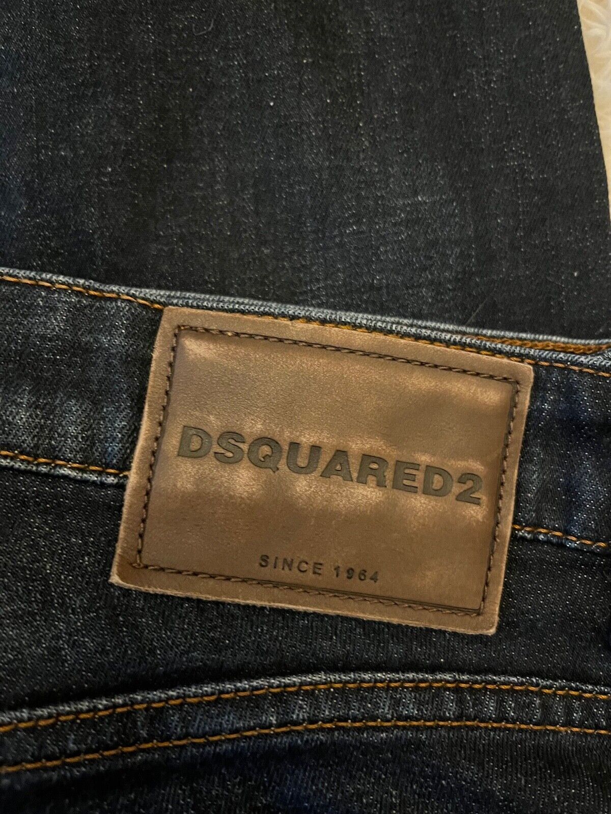 Dsquared2 Dark Blue Jeans Men Size 48 Regular Fit Straight Leg Denim