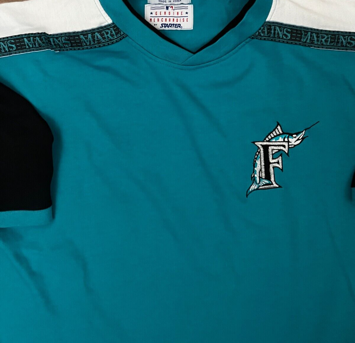 Vintage Florida Marlins MLB Shirt Jersey Starter Camiseta Trikot Mailot Men XL