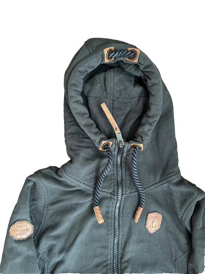 Naketano Jacket Full Zip Hoodie Gray Women Size L