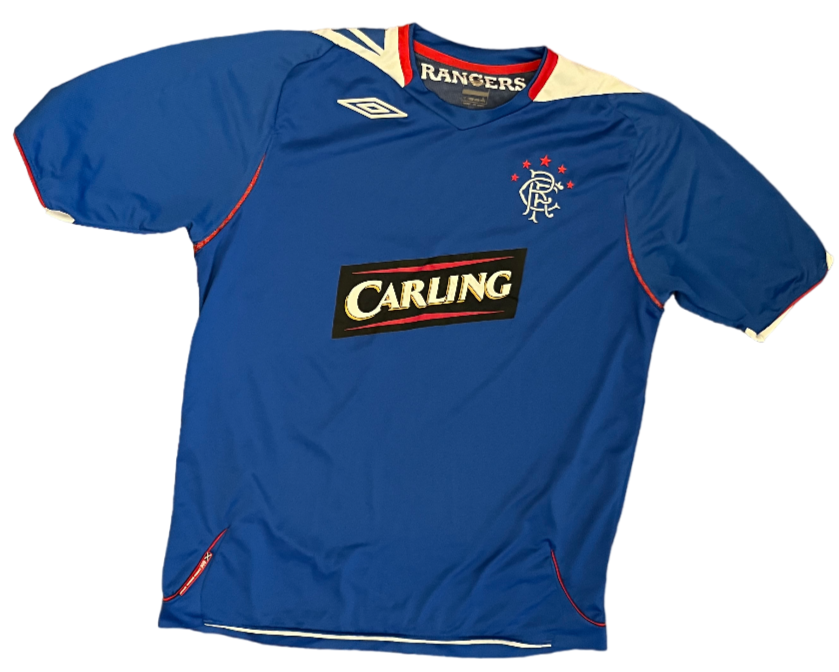 Glasgow Rangers Jersey 2006 2007 Home Shirt Umbro Football Soccer Size Men L