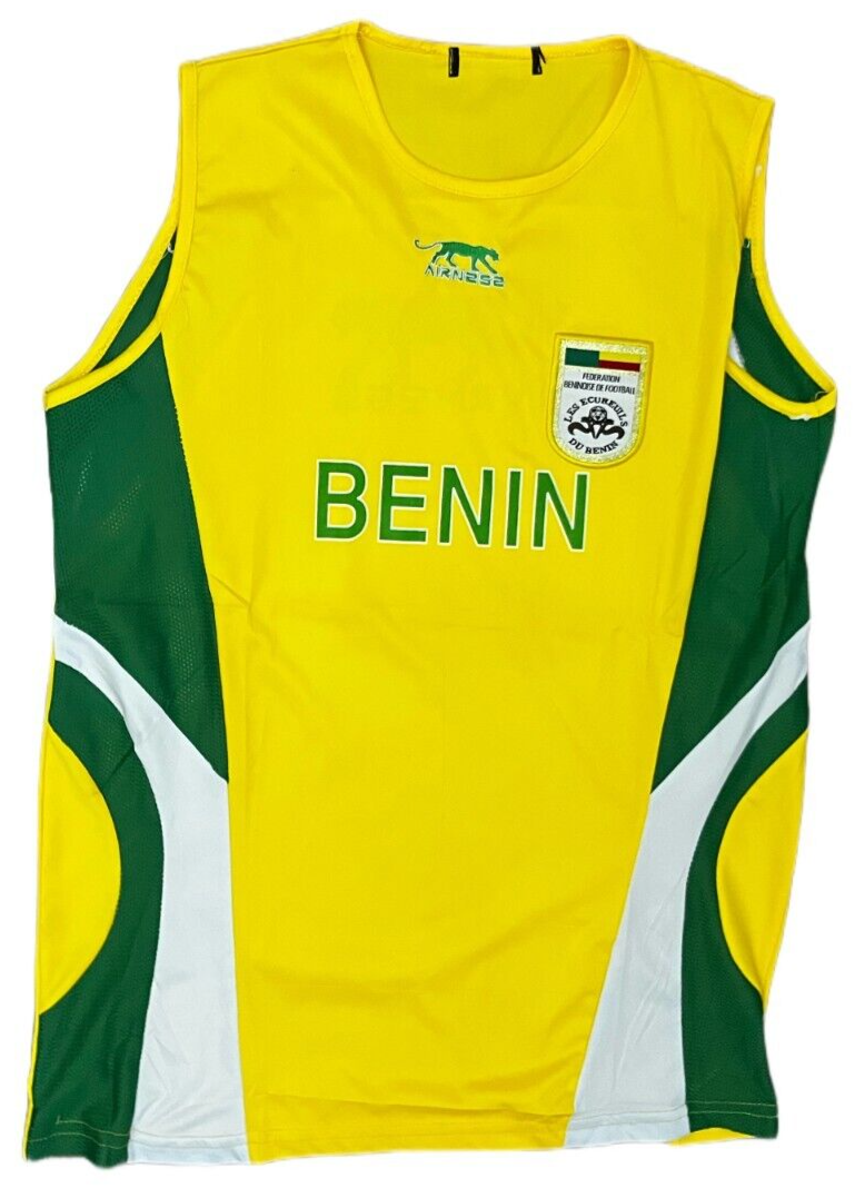 Benin Football Sleeveless Training Shirt Jersey Airness Camiseta Trikot Mailot M