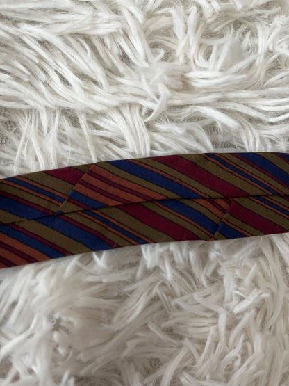 Stefano Ricci Pure Silk Neck Tie Made in Italy Multi-Color Striped