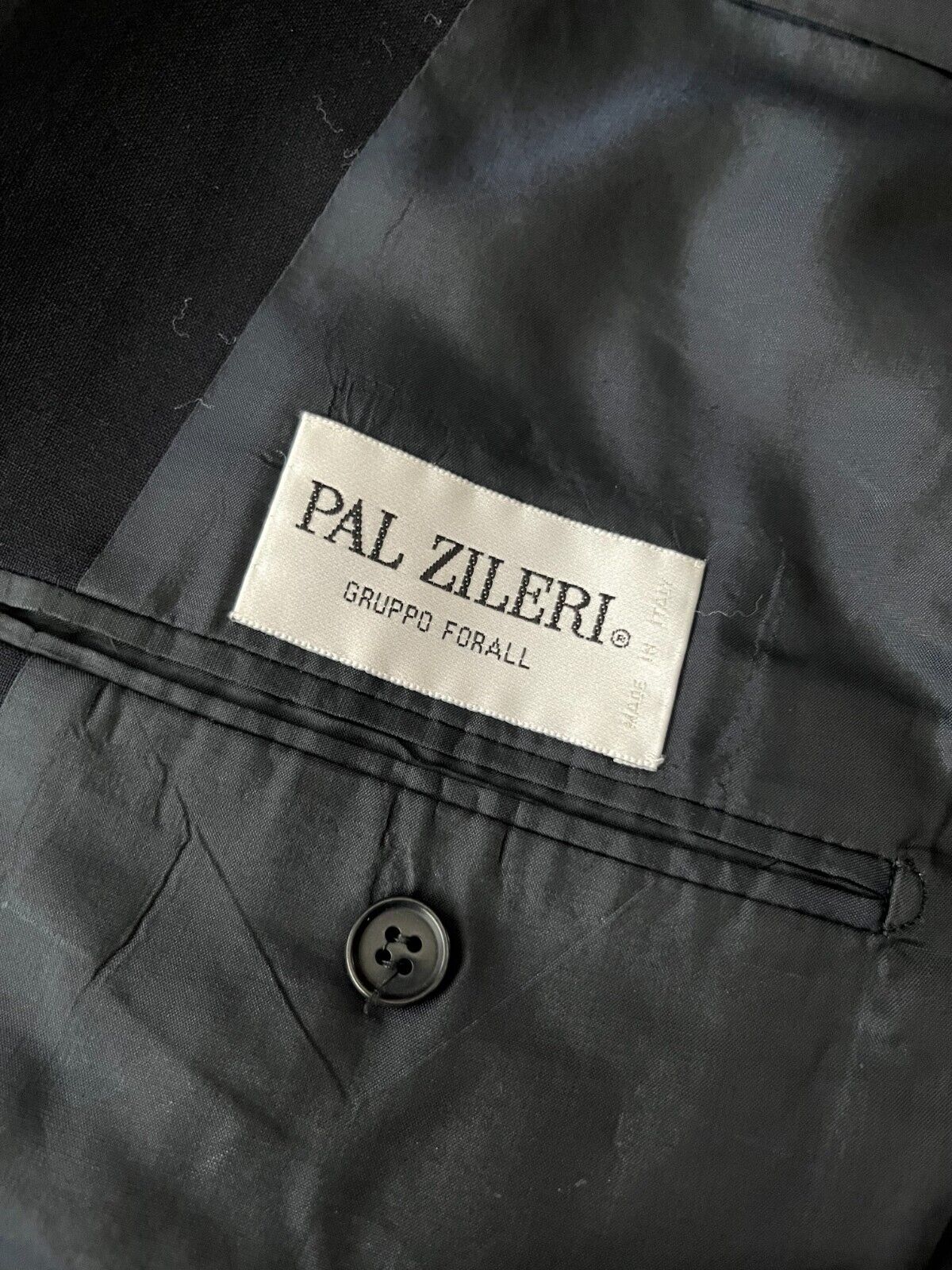 Pal Zileri Navy Suit Jacket Blazer Virgin Wool Size 52R