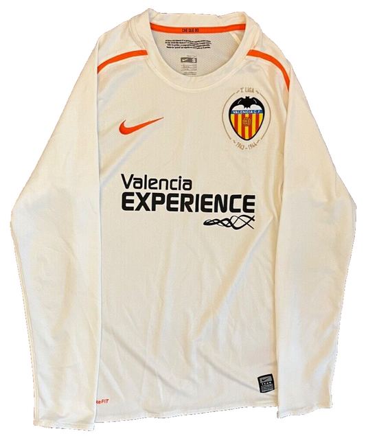 RARE Valencia Jersey 2008 2009 Home Shirt Nike Long Sleeve Football Men Size S