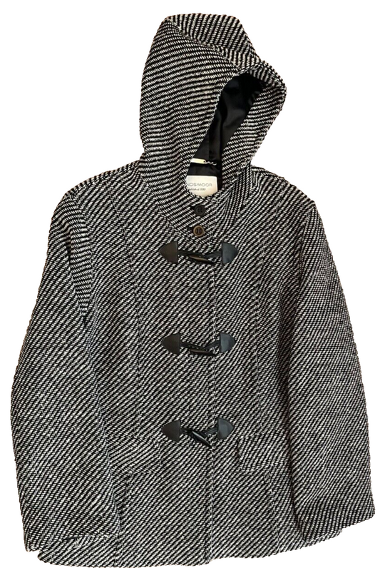 Windsmoor Wool Blend Coat Gray Jacket Hooded Women Size EUR 38 UK 12