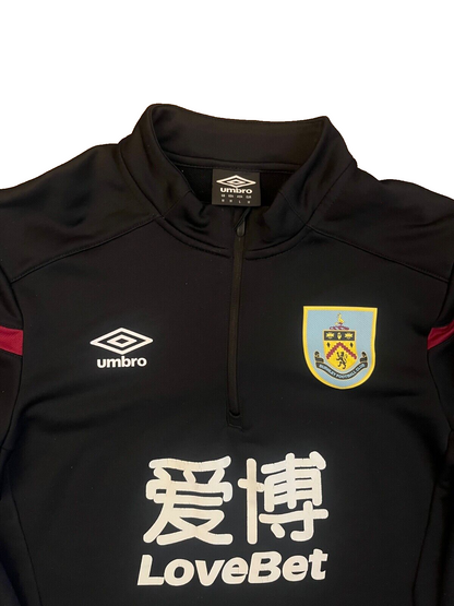 Burnley Jacket Training 1/4 Zip Drill Top Football Umbro Size Men M