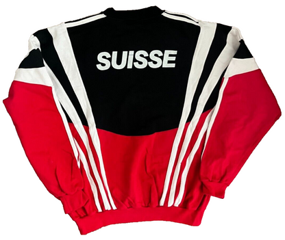 Vintage Switzerland Olympic Team Y2K Sweater Pullover Sudadera Adidas Size Men L