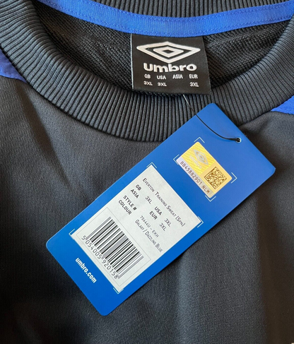 BNWT Everton Sweat Football Training Sweatshirt Drill Top Umbro Size Men 3XL