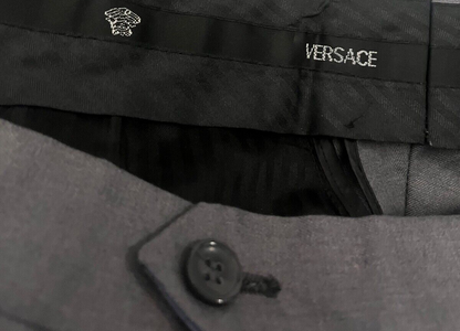 Versace Couture Dress Pants Trousers Gray Men CHECK MEASUREMENTS