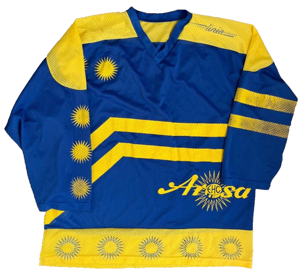 Vintage EHC Arosa Jersey Shirt Ice Hockey Men Size L