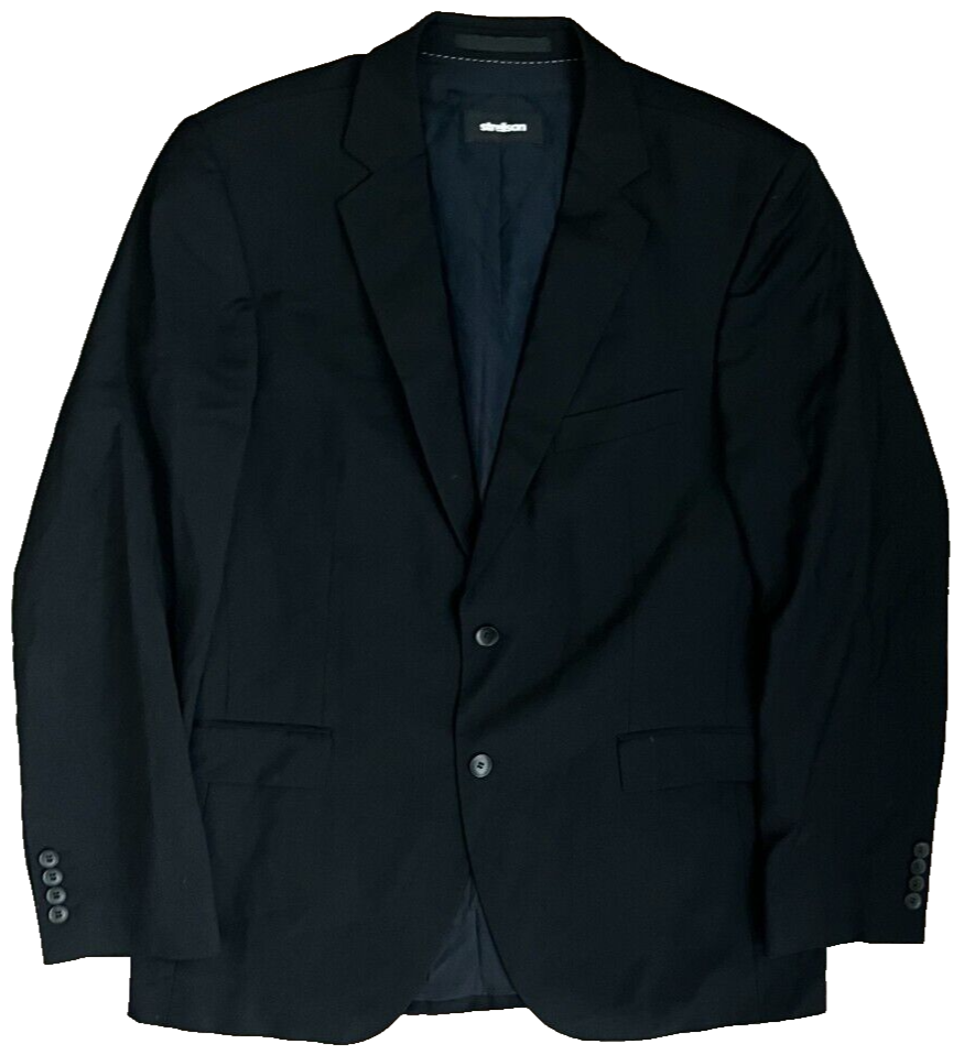 Strellson Premium Suit Jacket Blazer Super 100 Natural Stretch Wool Size 50