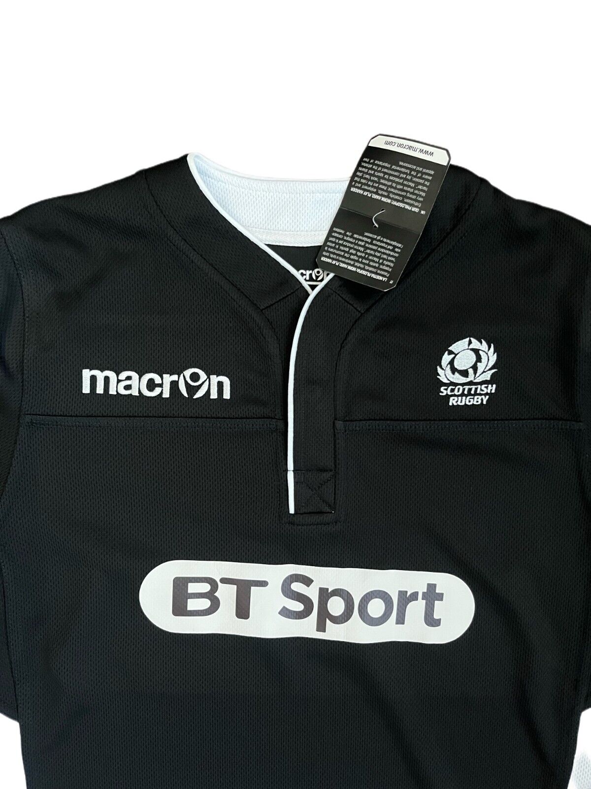 BNWT Scotland Rugby Shirt Jersey Macron Camiseta Trikot Mailot Size Men M