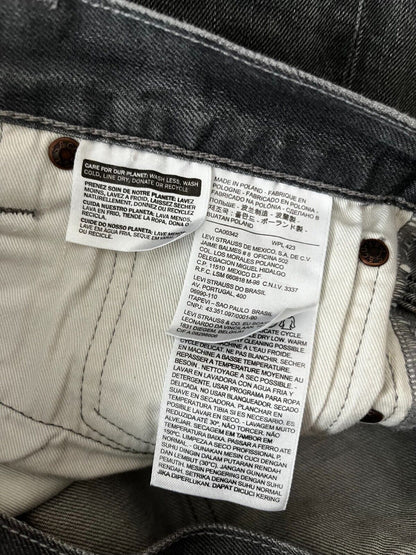 Levis 501 Gray Jeans Mens 34x32 Regular Fit Straight Leg Denim Red Tag