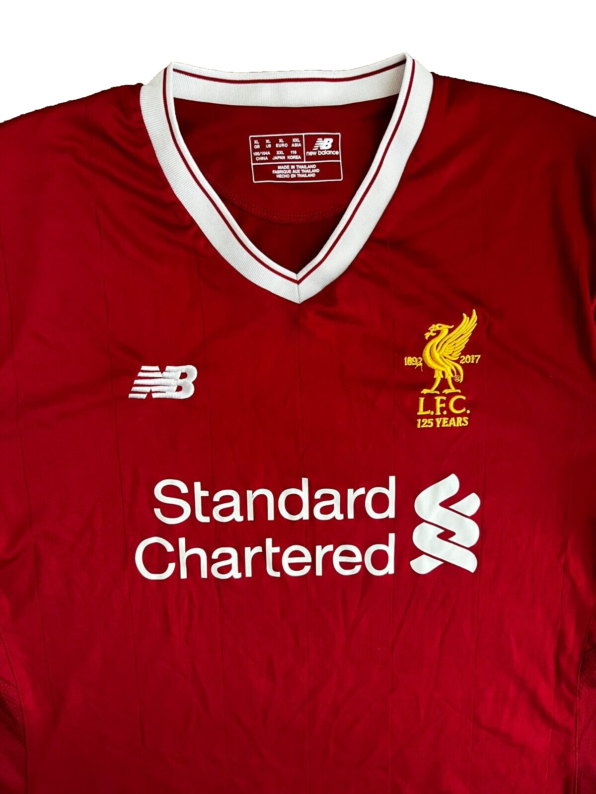 Liverpool Jersey 2017 2018 Home Shirt New Balance Football Camiseta Size Men XL
